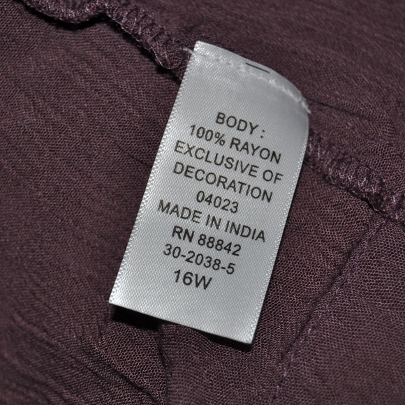 ROAMAN'S Dusty Raisin Cold-Shoulder Blouse Top E9 - Picture 5 of 6